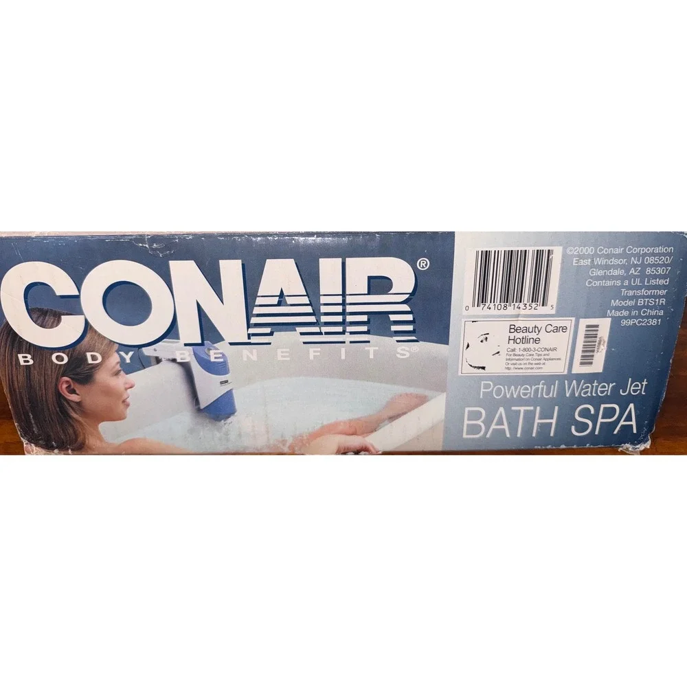 Conair Body Benefits Powerful Water Jet Bath Spa Blue White BTS1R Portable Unit